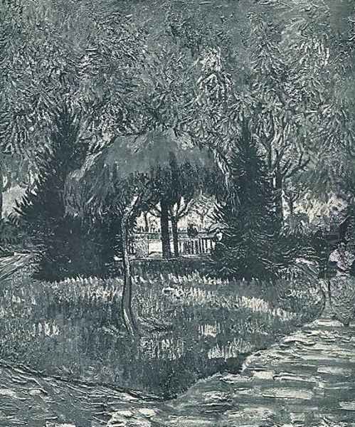 The Park At Arles With The Entrance Seen Through The Trees Oil Painting by Vincent Van Gogh