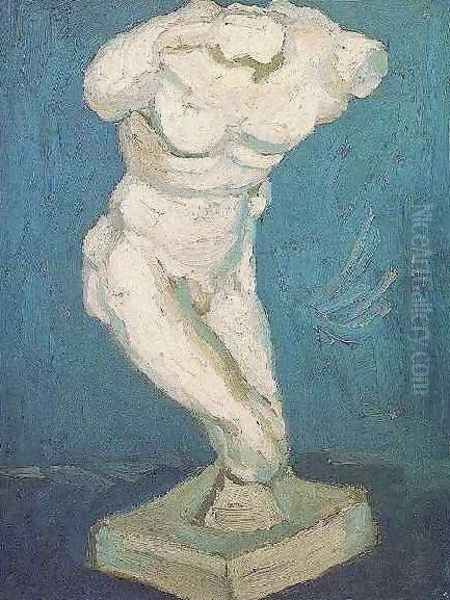 Plaster Statuette Of A Male Torso Oil Painting by Vincent Van Gogh