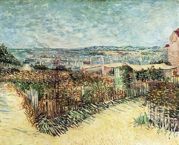 Vegetable Gardens in Montmartre I Oil Painting by Vincent Van Gogh