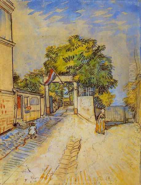 The Entrance of a Belvedere Oil Painting by Vincent Van Gogh