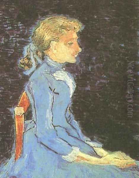 Portrait Of Adeline Ravoux III Oil Painting by Vincent Van Gogh