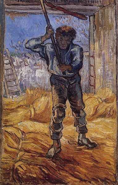 The Thrasher (after Millet) Oil Painting by Vincent Van Gogh