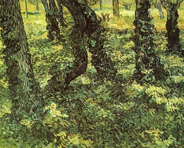 Trunks of Trees with Ivy Oil Painting by Vincent Van Gogh