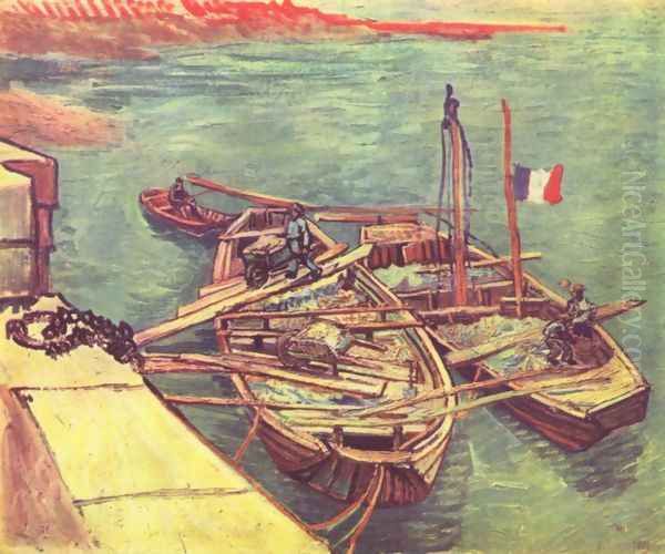 boats Oil Painting by Vincent Van Gogh