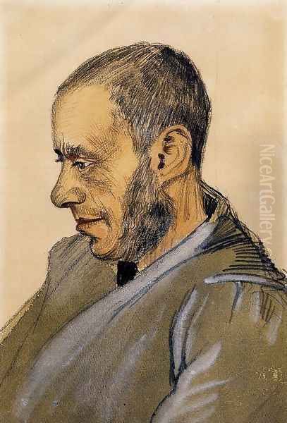 Portrait of Boekverkoper Blok Oil Painting by Vincent Van Gogh