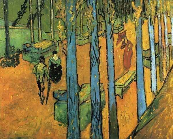 Les Alychamps, Autumn I Oil Painting by Vincent Van Gogh