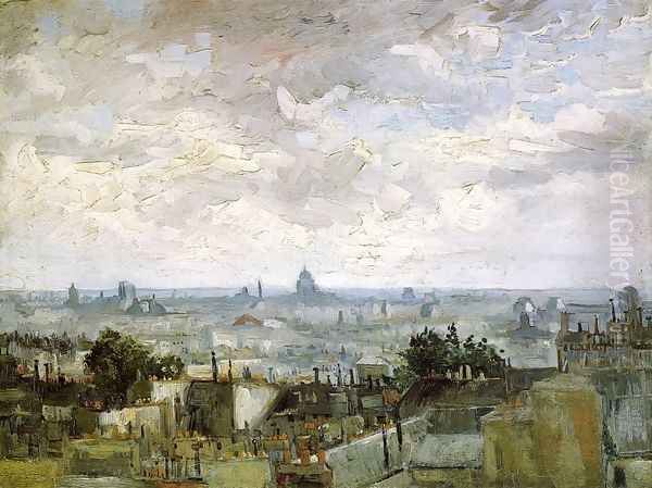 The Roofs of Paris Oil Painting by Vincent Van Gogh