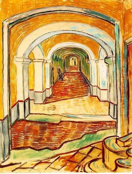 corridor-asylum Oil Painting by Vincent Van Gogh