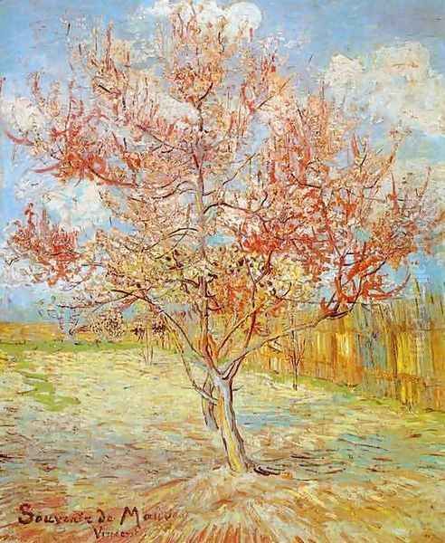 Peach Tree in Blossom at Arles Oil Painting by Vincent Van Gogh