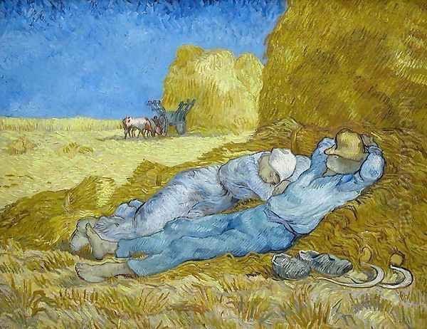 La Méridienne 1889 Oil Painting by Vincent Van Gogh