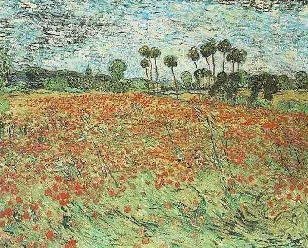 Champs aux coquelicots 1890 Oil Painting by Vincent Van Gogh