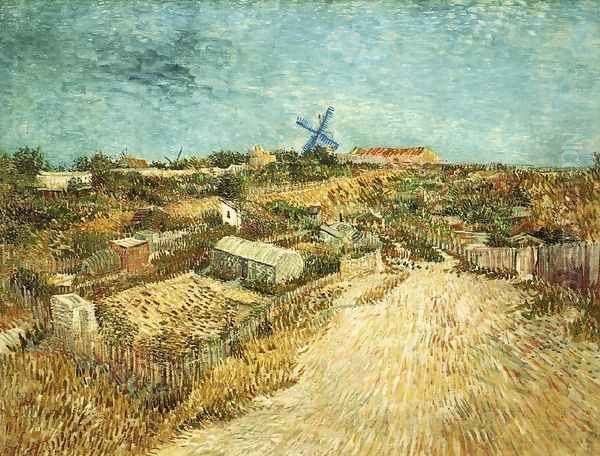 Vegetable Gardens in Montmartre II Oil Painting by Vincent Van Gogh