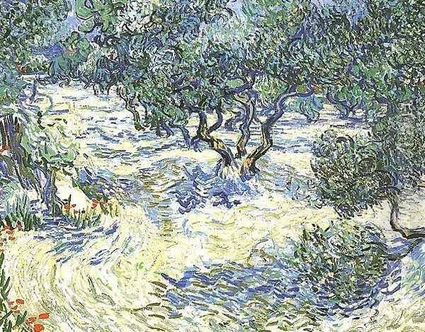 Olive Grove Oil Painting by Vincent Van Gogh