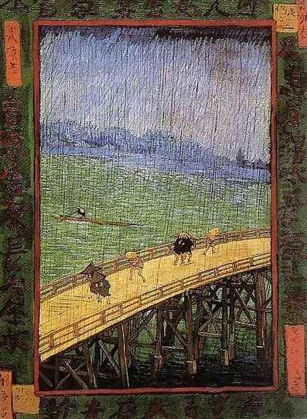 Bridge in the Rain Oil Painting by Vincent Van Gogh