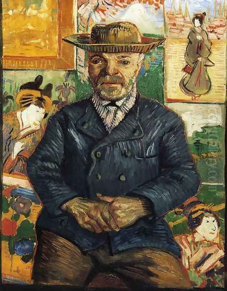 Portrait of Pere Tanguy I Oil Painting by Vincent Van Gogh