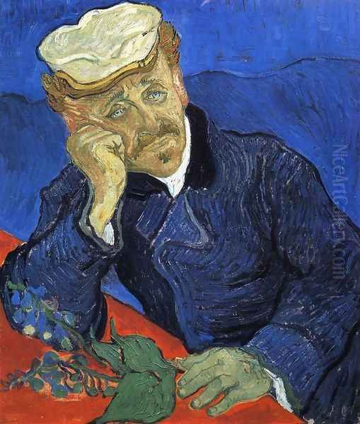 Portrait Of Doctor Gachet Oil Painting by Vincent Van Gogh