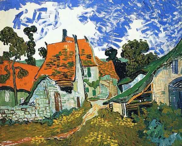 Village Street Oil Painting by Vincent Van Gogh