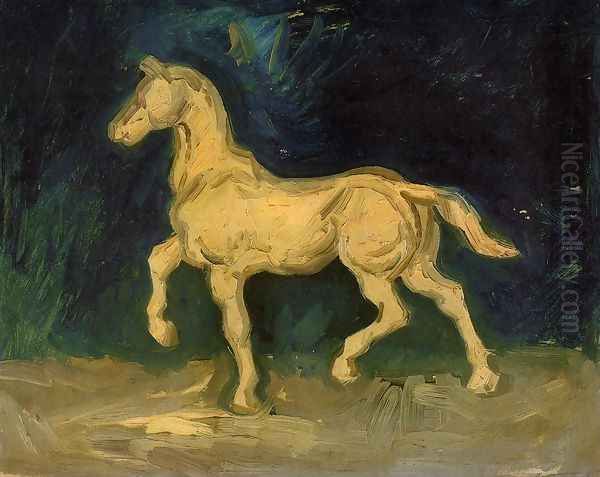 Plaster Statuette of a Horse Oil Painting by Vincent Van Gogh