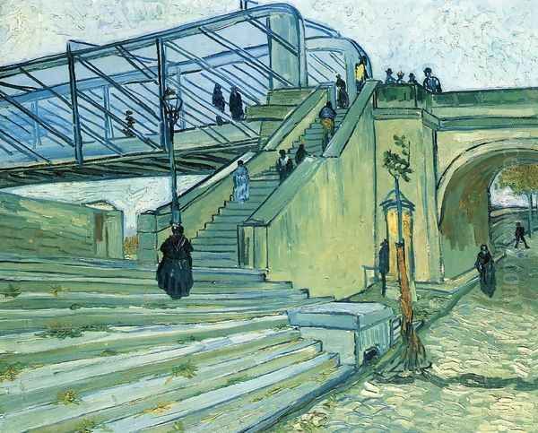 The Trinquetaille Bridge Oil Painting by Vincent Van Gogh