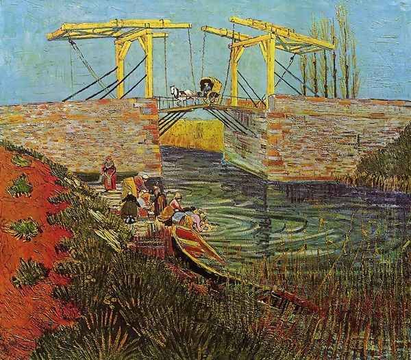 The Langlois Bridge at Arles I Oil Painting by Vincent Van Gogh