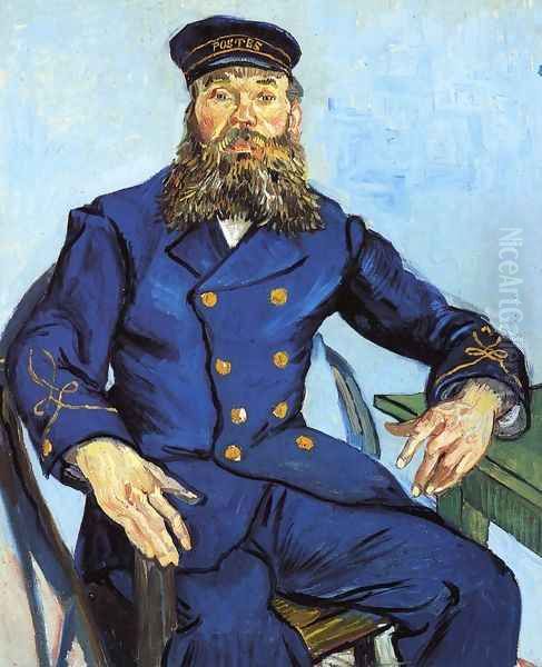 Portrait of Joseph Roulin Oil Painting by Vincent Van Gogh