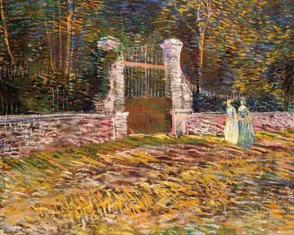 Entrance of Voyer-d'Argenson Park at Asnieres Oil Painting by Vincent Van Gogh