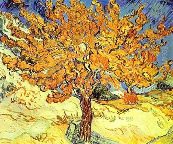 Mûrier 1889 Oil Painting by Vincent Van Gogh