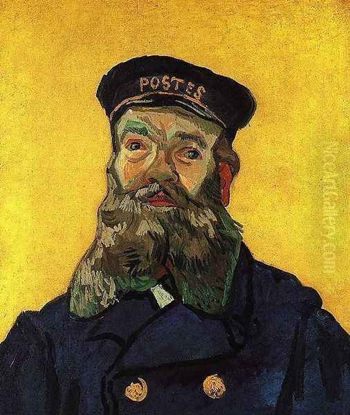 Portrait of the Postman Joseph Roulin 2 Oil Painting by Vincent Van Gogh