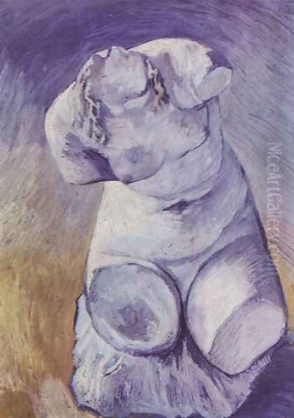 Plaster Statuette of a Female Torso 4 Oil Painting by Vincent Van Gogh