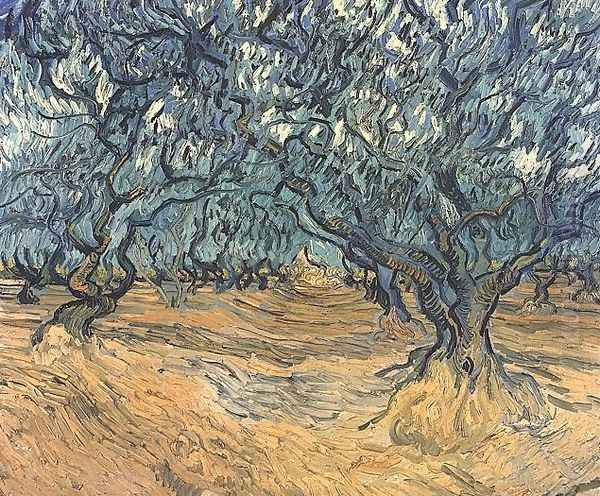 Les oliviers 2 1889 Oil Painting by Vincent Van Gogh