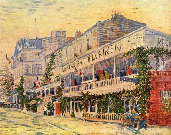 Le restaurant de la sirène à Asnières 1887 Oil Painting by Vincent Van Gogh