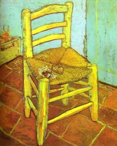 Vincent's Chair with Pipe Oil Painting by Vincent Van Gogh