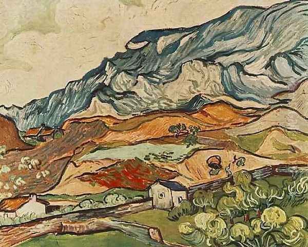 Les Alpilles, Mountainous Landscape near Saint-Remy Oil Painting by Vincent Van Gogh