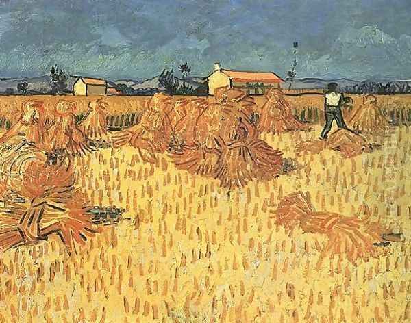 Récoltes en Provence 1888 Oil Painting by Vincent Van Gogh