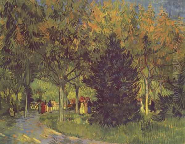 the park street Oil Painting by Vincent Van Gogh