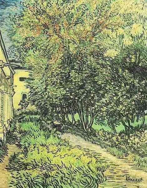 Jardin de l'hôpital Saint-Paul 2 1889 Oil Painting by Vincent Van Gogh