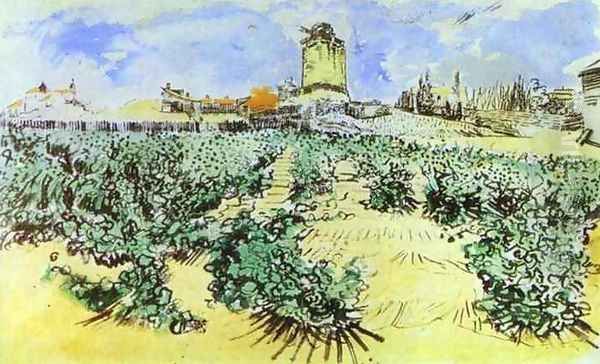 Haute colline 1888 Oil Painting by Vincent Van Gogh