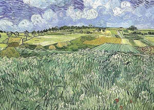 Plaine près d'Auvers 1890 Oil Painting by Vincent Van Gogh