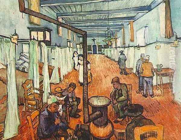 ward in the hospital in arles 1889 Oil Painting by Vincent Van Gogh