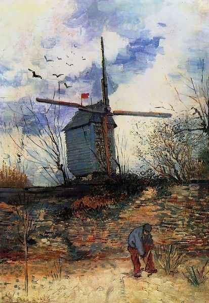 Le Moulin de la Galette I Oil Painting by Vincent Van Gogh