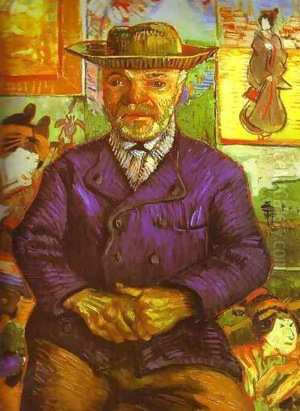 Portrait du père Tanguy 2 1887 Oil Painting by Vincent Van Gogh