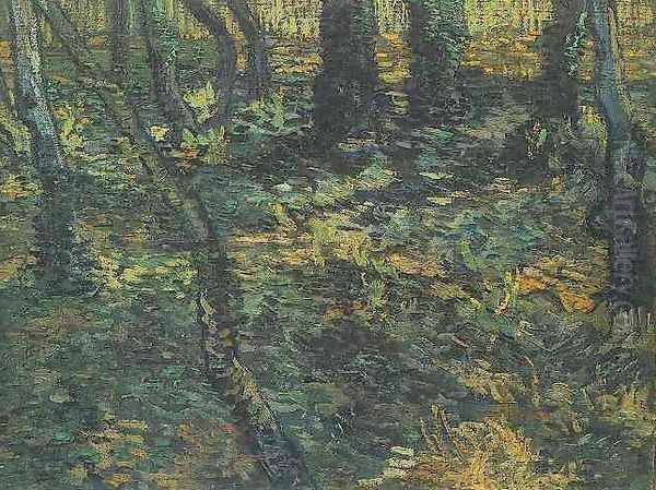 Lierre en sous-bois 1889 Oil Painting by Vincent Van Gogh