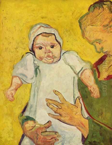 The Baby Marcelle Roulin 2 Oil Painting by Vincent Van Gogh