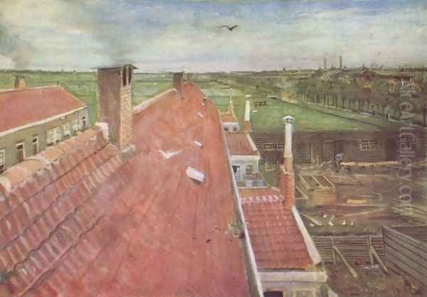 the roof Oil Painting by Vincent Van Gogh