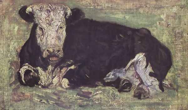 Vache allongée 1883 Oil Painting by Vincent Van Gogh