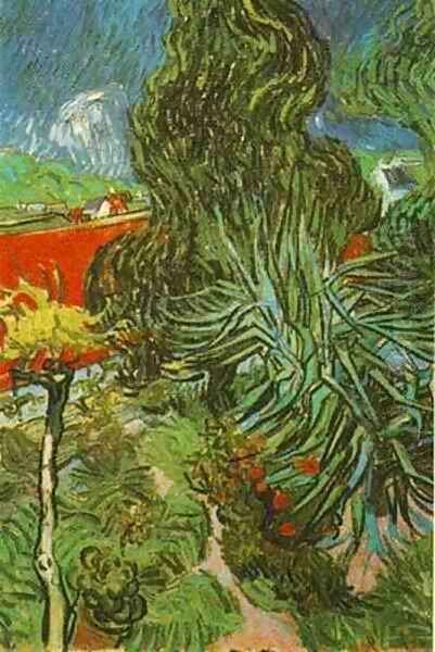 Doctor Gachets Garden In Auvers 1890 Oil Painting by Vincent Van Gogh