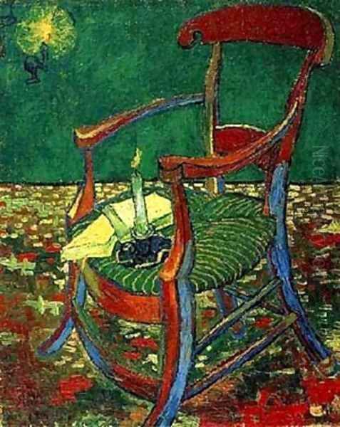 Paul Gauguins Armchair 1888 Oil Painting by Vincent Van Gogh