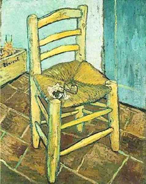 Vincents Chair With His Pipe 1888 Oil Painting by Vincent Van Gogh