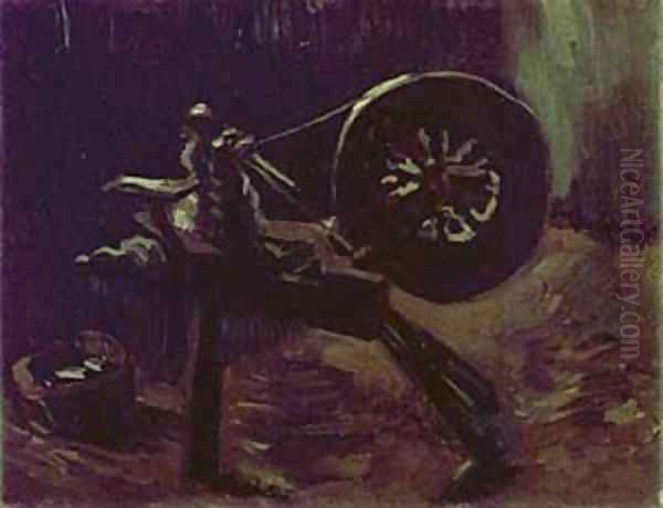 Spinning Wheel 1884 Oil Painting by Vincent Van Gogh