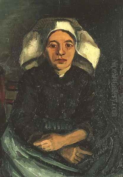 Peasant Woman, Half-Figure, Sitting Oil Painting by Vincent Van Gogh